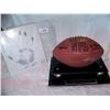 Image 1 : (2) Piece Lot Frank Gifford Hand signed Football & Limited edition signed Hand print 200/1000