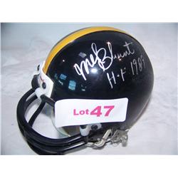 Mel Blount "HOF 1989" Hand signed Pittsburgh Steelers Mini Helmet