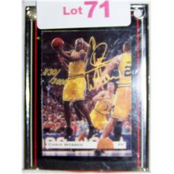 Chris Webber Signed Limited Edition Michgan Card, Slabbed