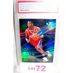 Allen Iverson Rookie Card PSA MINT 9 Star Dated 2000--Slabbed