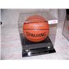 Image 1 : JERRY WEST Handsigned Spalding basketball, behind acrylic case w/ COA