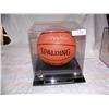 Image 2 : JERRY WEST Handsigned Spalding basketball, behind acrylic case w/ COA