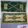 Image 2 : (2X$) RARE LARGE CURRENCY $1 notes series 1917 