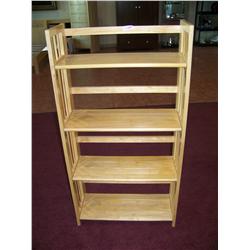 Four Shelf Oak Bookshelf.
