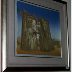 Tavera The Kiss Serigraph 79/100 1990 W/ Gallery COA Galerie Michelangelo Appraised Value $2000