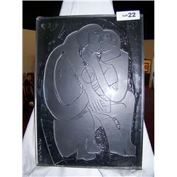 German Kunstreihen  Art Glass. Grieshaber 1981.