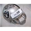Image 1 : Signed Raiders Mini Helmet. Ted Hendricks HOF 1990.