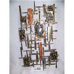 Metal Wall Hanging Signed and Dated Berger '77