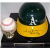 Image 1 : Reggie Jackson Signed 44 HOF 93 A's Helmet and Baseball.