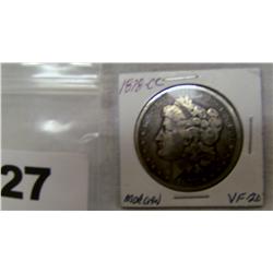 1878 CARSON CITY SILVER MORGAN DOLLAR (VF-20)