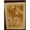 Image 3 : Salvador Dali Don Quixote  plate signed original etching in Sepia. w/ COA custom framed