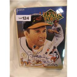 Brooke RobinsonHOF 83  Handsigned Legends Sports memorabilia Magazine W/ COA