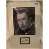 Image 1 : Vincent Price Signature cutout & photograph item is matted, not framed