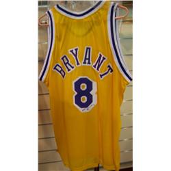 KOBE BRYANT HAND SIGNED LAKERS #8 JERSEY