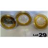 Image 1 : (3x$) .999 FINE SILVER CASINO STRIKES, LIMITED EDITION,CAESARS PALACE, RIO, MIRAGE $10 GAMING TOKENS