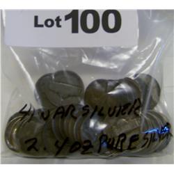 41 SILVER WAR NICKELS 2.4 OZ PURE SILVER