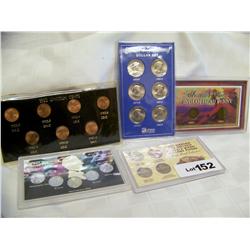 (5X$) 5  HISTORIC COIN SETS PENNIES, BUFFALO'S & DOLLARS