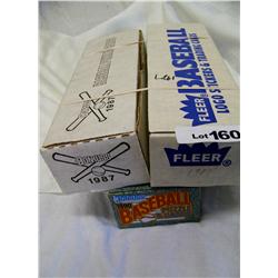 (3) PI. BASEBALL CARD lOT: 1987 FLEER BASEBALL SET,1987 & 1990 DON RUSS SETS,