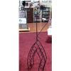 Image 1 : Decorative Metal wine rack 64" T in shape of French Waiter