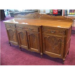 Vintage Sideboard, nicely carved & in good condition