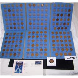 Multi Piece Coin Lot Inclu: (2) Incomplete books of Lincoln head pennies,(1)1909 Lincoln head penny