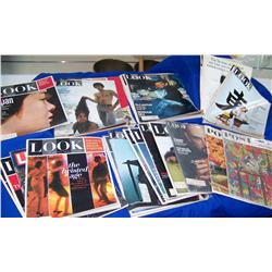 Lot of 32 Vintage Look & Saturday Evening Post Magazines 1956 to 1964 Inclu 1. Norman Rockwell cover