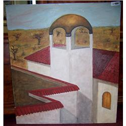 Oil on canvas painting Signed lower right Kinney 38T x 34W