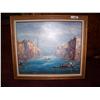 Image 1 : Oil on canvas painting Venetian scene signed A. Jensen 24T x 28 W