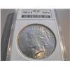 Image 1 : $1 SILVER PEACE MS 63 ANACS 1923 S