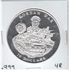 Image 1 : KOREAN WAR $20 PROOF 2003 COMMEMERATIVE .999 PURE SILVER