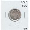 Image 1 : KEY DATE SILVER MERCURY DIME 1921