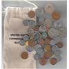 Image 1 : OVER 50 COINS IN CANVAS BAG FOREIGN