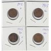 Image 1 : 4 WHEAT CENTS EARLY DATES