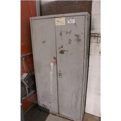 3 METAL STORAGE CABINETS & CONTENTS