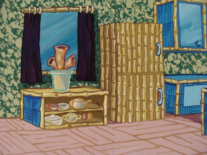 Background Original SpongeBob Kitchen Art Production