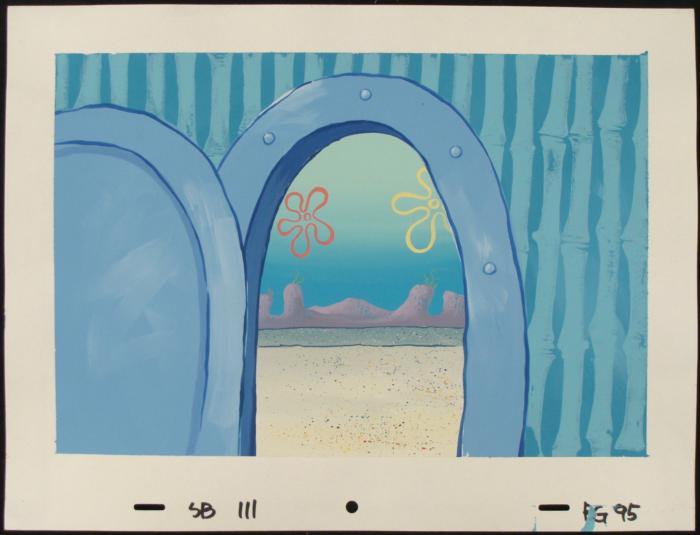 House Door Background SpongeBob Animation Original Art
