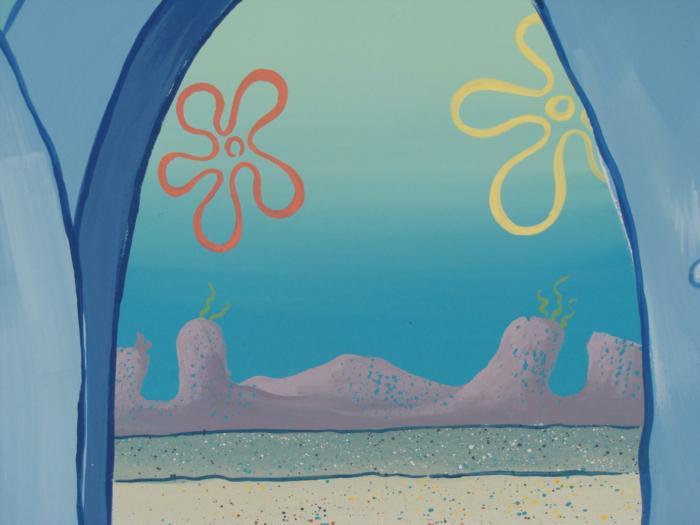 House Door Background SpongeBob Animation Original Art