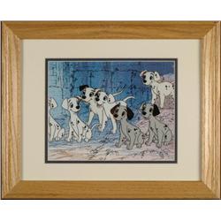 101 Dalmations Hopeful Pups Disney Ltd Ed Sericel Frmd