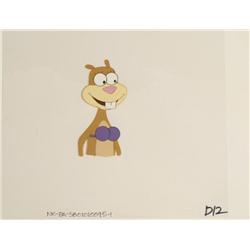 Joyful Sandy Original Production Cel SpongeBob Art Mood