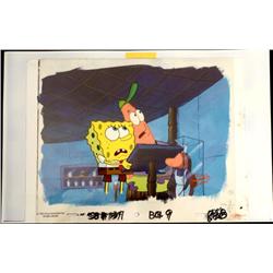 Looking Background Animation Original SpongeBob Cel At