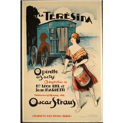 La Teresina Orig Vintage Italian Opera Poster 1929 Dola