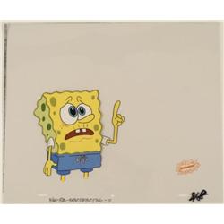 SpongeBob Wait One Second Original Animation Cel Art