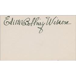 Edith Bolling Wilson