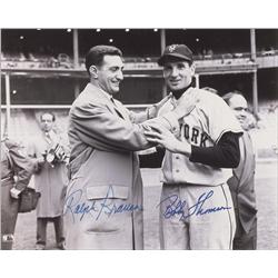 Ralph Branca and Bobby Thomson