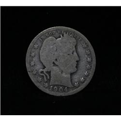 1904-o Barber Quarter grades good
