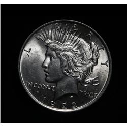 1922-p Peace Dollar Grades Gem Uncirculated ms64+ PQ
