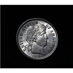 1899-p Barber Dime 10c Grades Select Uncirculated ms63
