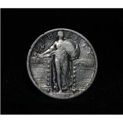 1924-p  Standing Liberty 25c  Grades xf40