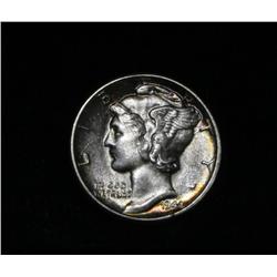 1944-d Liberty Head 'Mercury' Dime 10c Grades gem uncirculated ms63 FSB