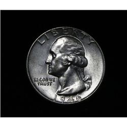 1946-p Washington Quarter 25c Grades Choice Uncirculated ms63